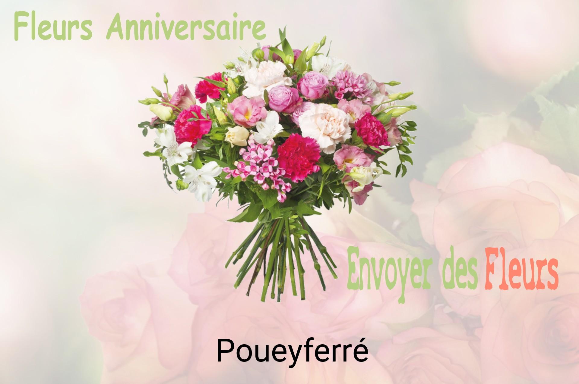 Bouquet de fleurs d’anniversaire livré à Poueyferré